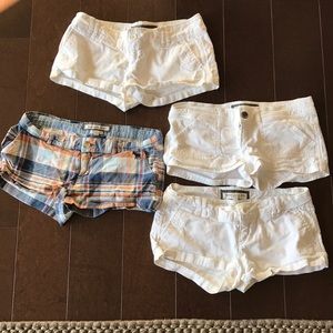 Bundle of 4 Abercrombie & Fitch shorts 00